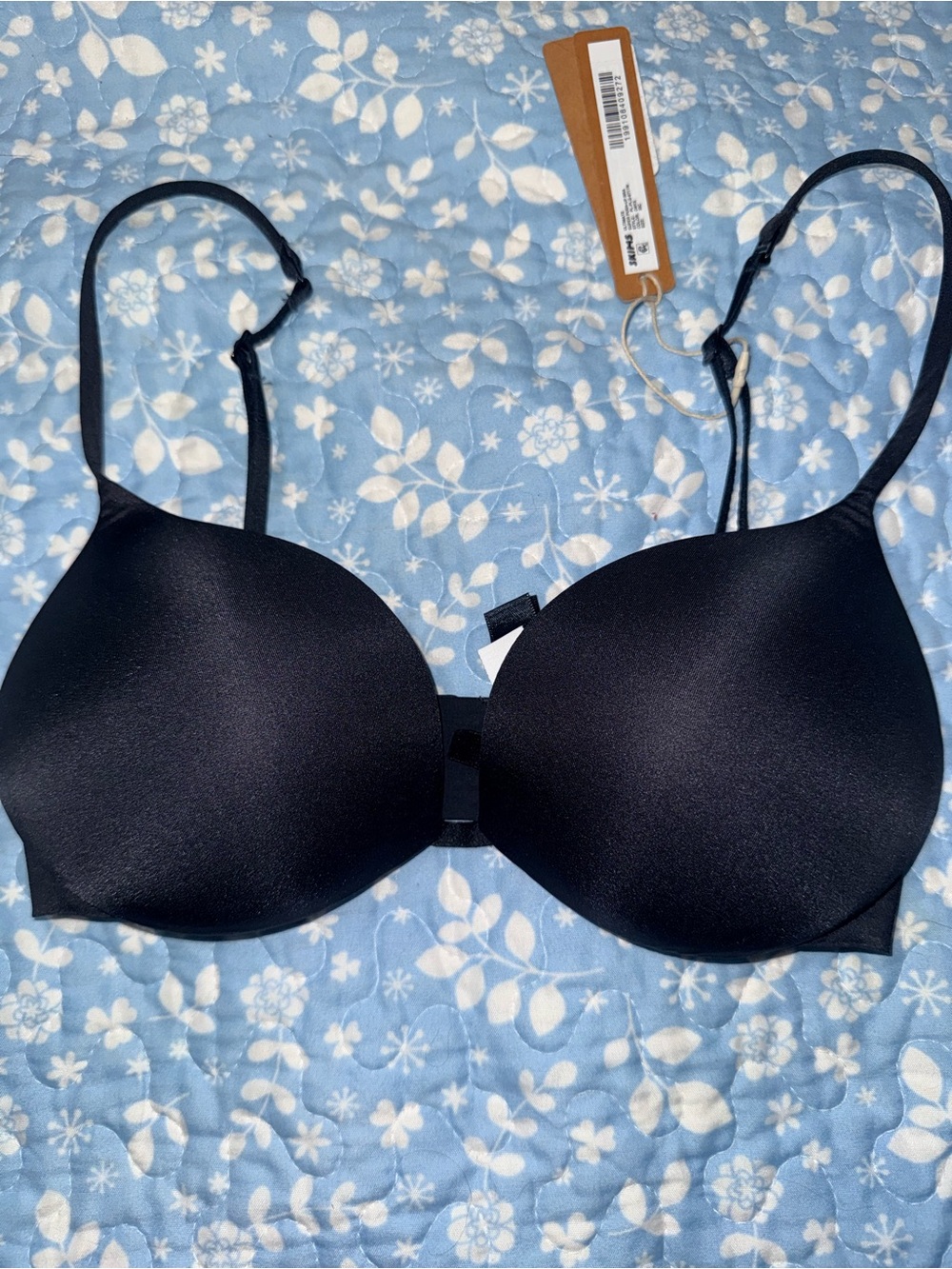 SKIMS Black Smooth Molded T-Shirt Bra